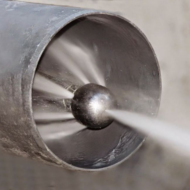 Desatascos de tuberías con agua a presión